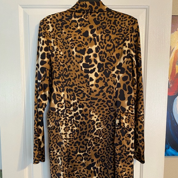 CACHE’ Leopard Print Trench Coat - Picture 5 of 6